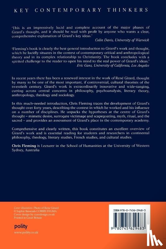 Fleming, Chris (University of Western Sydney - Rene Girard