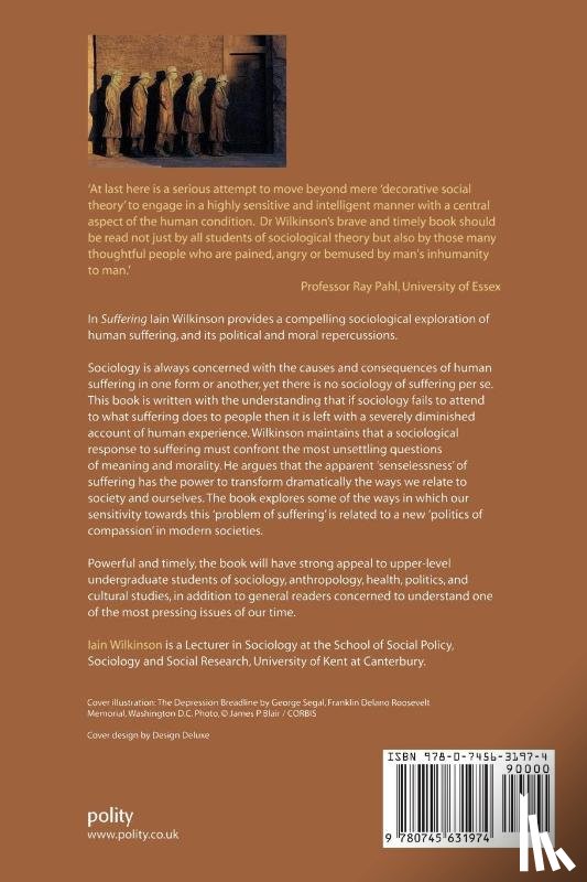 Wilkinson, Iain (University of Kent at Canterbury) - Suffering