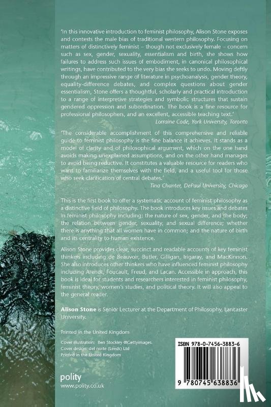 Stone, Alison (Lancaster University) - An Introduction to Feminist Philosophy