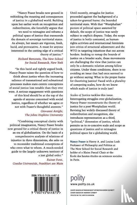 Fraser, Nancy (Northwestern University) - Scales of Justice