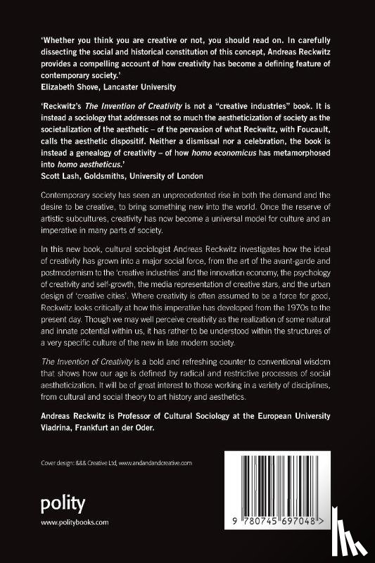 Reckwitz, Andreas - The Invention of Creativity