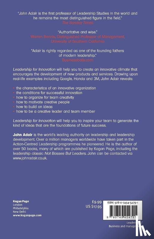 Adair, John - Leadership for Innovation