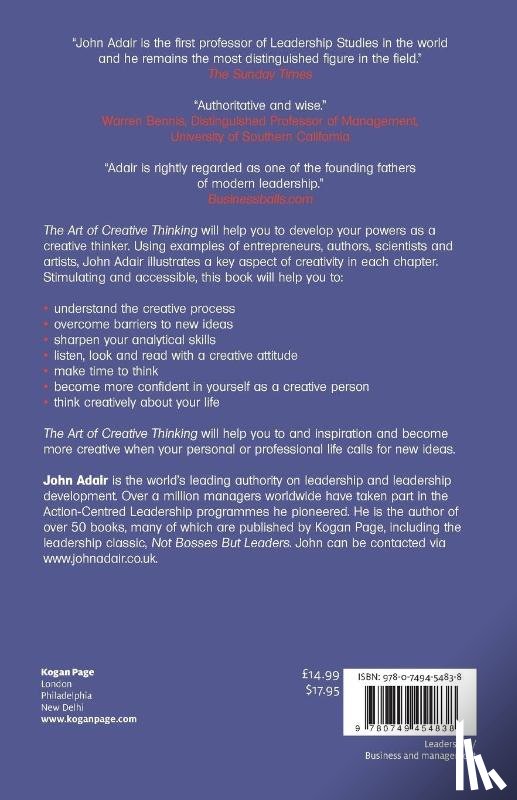 Adair, John - The Art of Creative Thinking