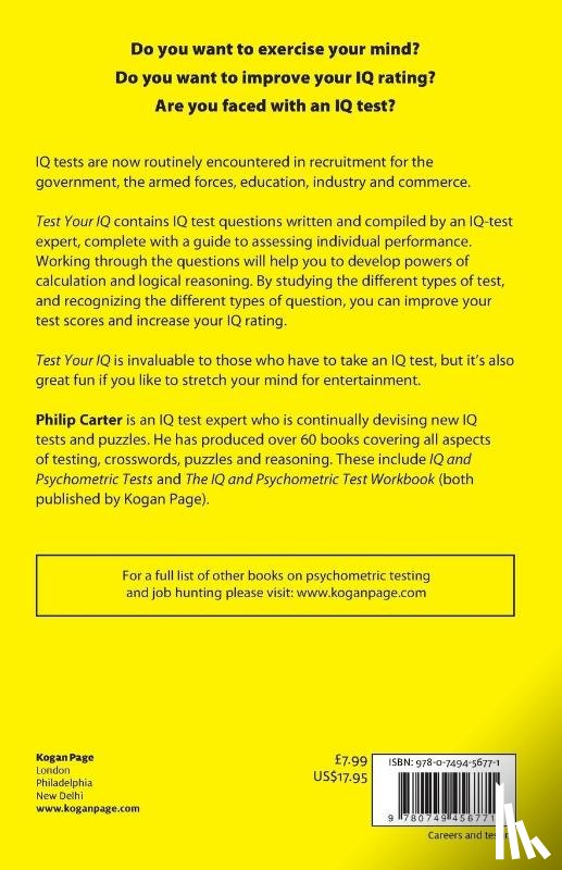 Carter, Philip (Author), Russell, Ken - Test Your IQ