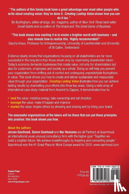 Geelhoed, Jeroen, Samhoud, Salem, Hamurcu, Nur - Creating Lasting Value