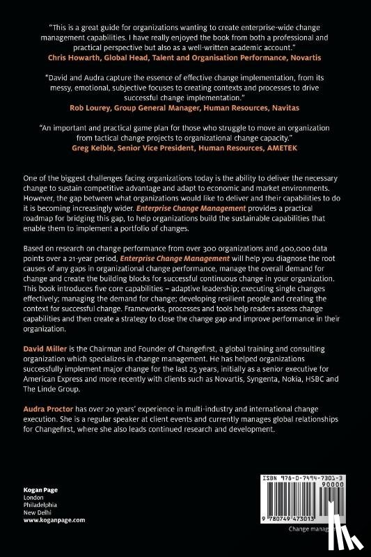 Miller, David, Proctor, Audra - Enterprise Change Management