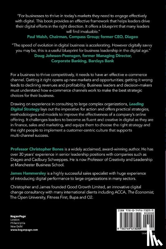 Bones, Professor Christopher, Hammersley, James - Leading Digital Strategy