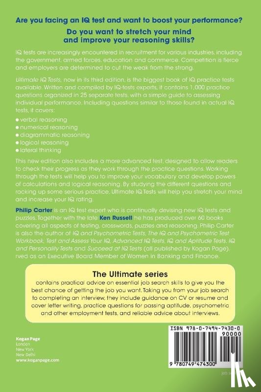 Russell, Ken, Carter, Philip (Author) - Ultimate IQ Tests