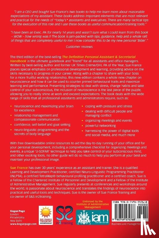 France, Sue - The Definitive Personal Assistant & Secretarial Handbook