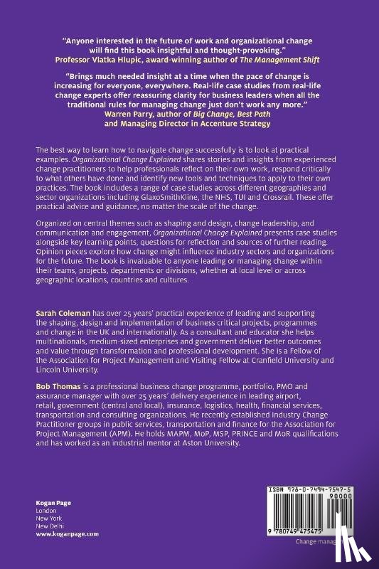 Coleman, Sarah, Thomas, Bob - Organizational Change Explained