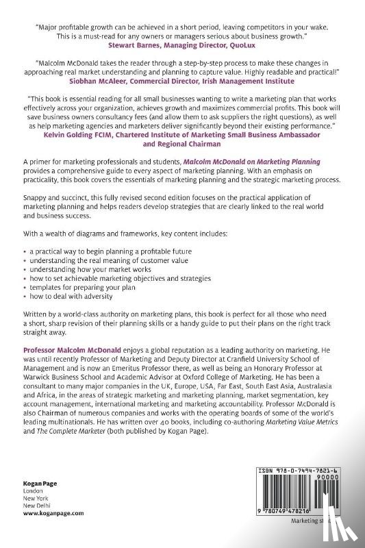 McDonald, Malcolm - Malcolm McDonald on Marketing Planning