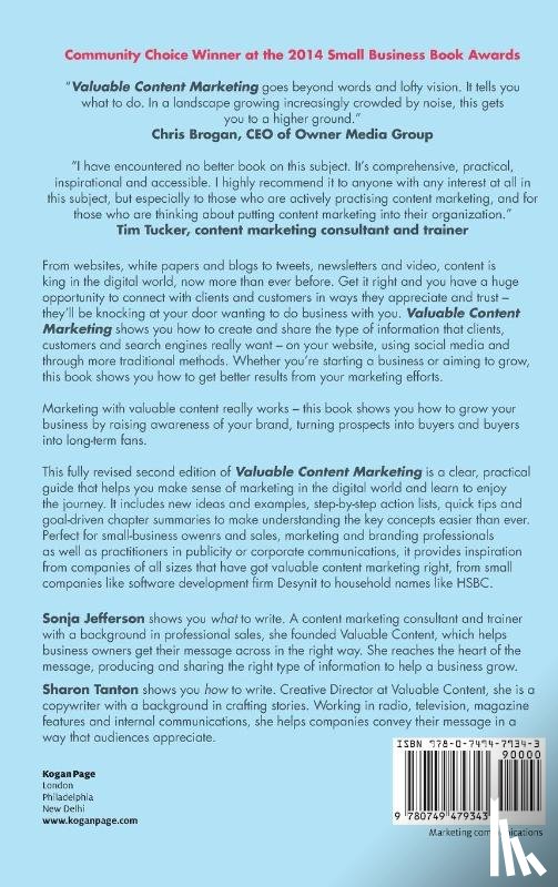 Jefferson, Sonja, Tanton, Sharon - Valuable Content Marketing