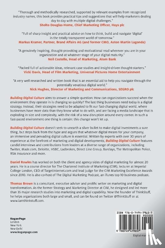 Rowles, Daniel, Brown, Thomas - Building Digital Culture