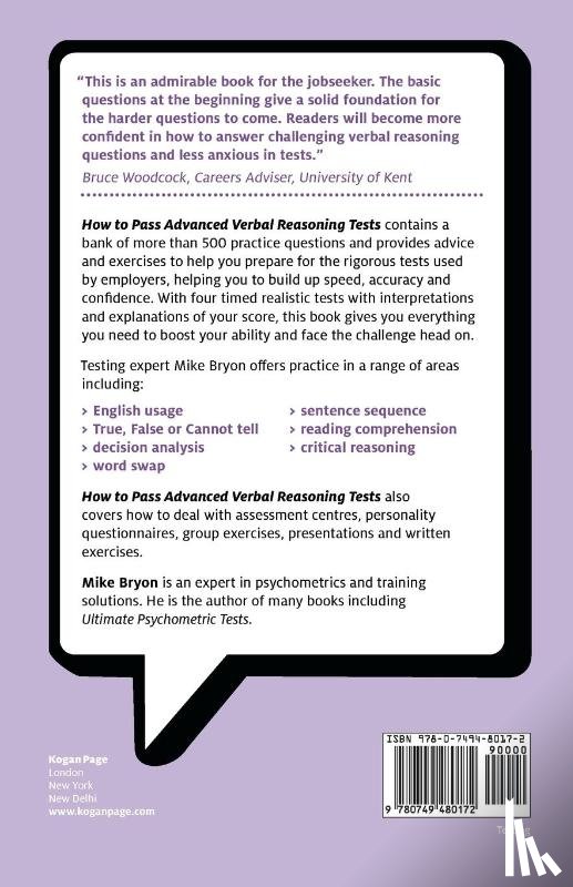 Bryon, Mike - How to Pass Advanced Verbal Reasoning Tests