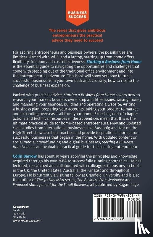 Barrow, Colin - Starting a Business From Home