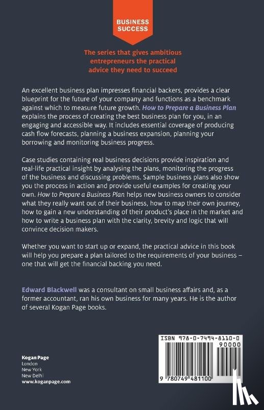 Blackwell, Edward - How to Prepare a Business Plan