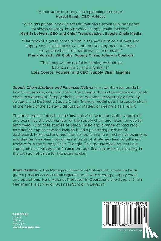DESMET, Dr BRAM - Supply Chain Strategy and Financial Metrics