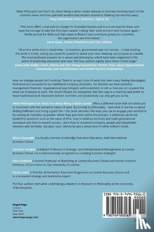 Reynolds, Alison, Goddard, Jules, Houlder, Dominic, Lewis, David Giles - What Philosophy Can Teach You About Being a Better Leader