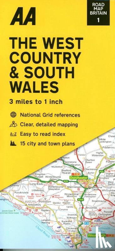 Publishing, Aa - Road Map The West Country & South Wales