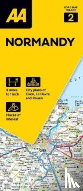  - AA Road Map Normandy