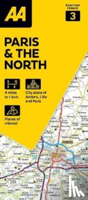  - AA Road Map Paris & The North