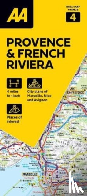  - AA Road Map Provence & French Riviera
