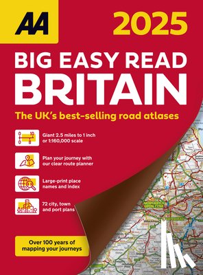 Publishing, Aa - AA Big Easy Read Atlas Britain 2025