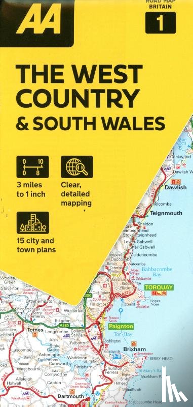  - AA Road Map The West Country & South Wales