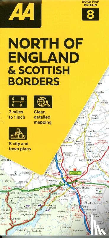  - AA Road Map North of England & Scottish Borders