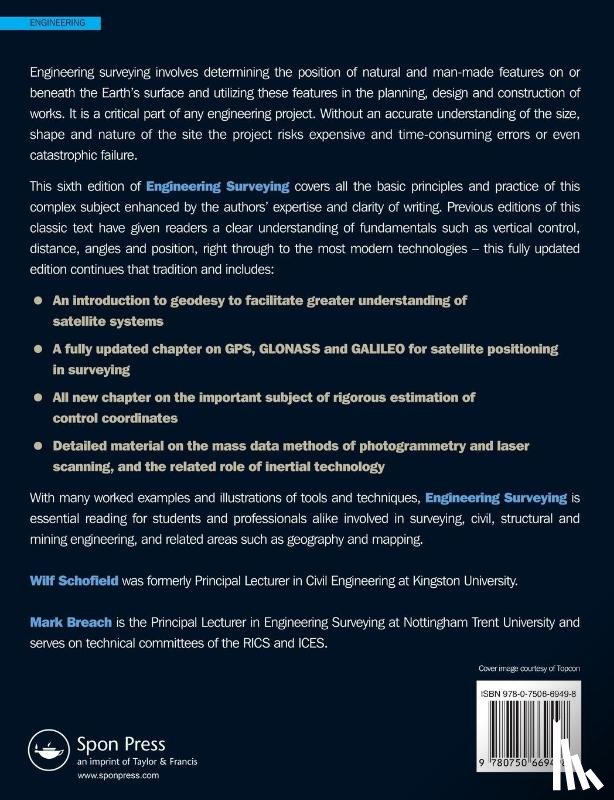 Schofield, Wilf (Formerly Kingston University, Breach, Mark (Nottingham Trent University - Engineering Surveying