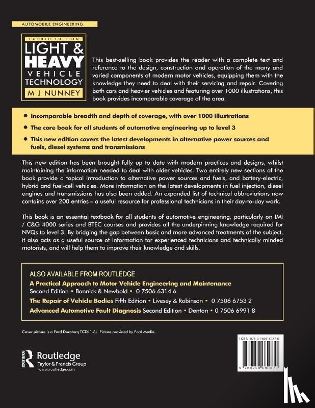 Nunney, Malcolm - Light and Heavy Vehicle Technology
