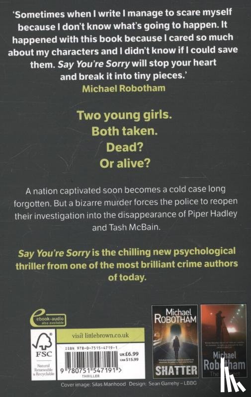 Robotham, Michael - Say You're Sorry