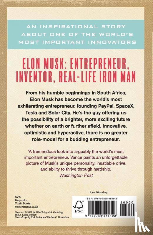 Vance, Ashlee - Elon Musk Young Readers’ Edition