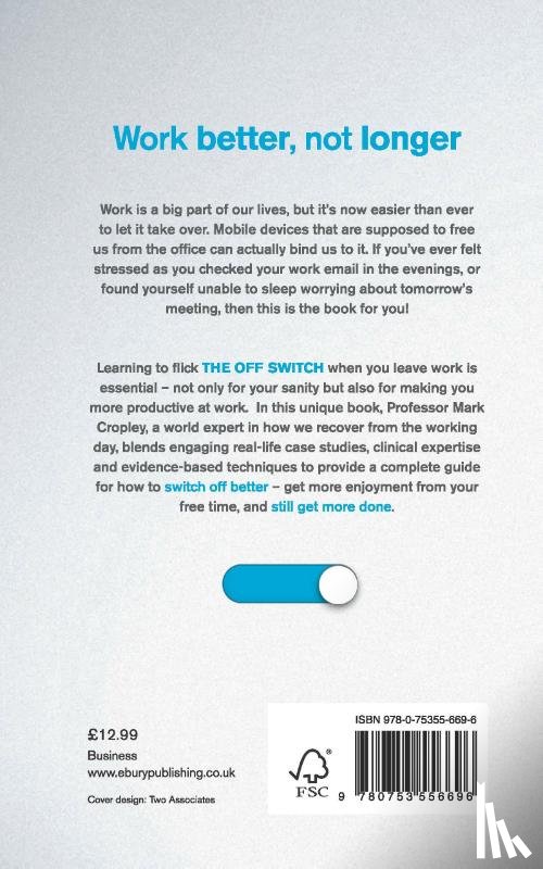 Cropley, Professor Mark - The Off Switch