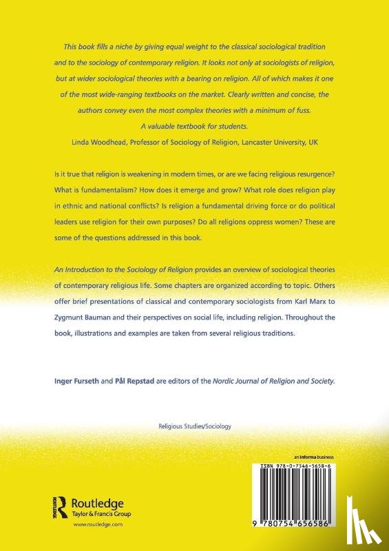 Furseth, Inger, Repstad, Pal - An Introduction to the Sociology of Religion