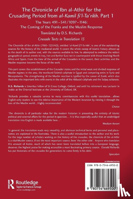  - The Chronicle of Ibn al-Athir for the Crusading Period from al-Kamil fi'l-Ta'rikh. Part 1