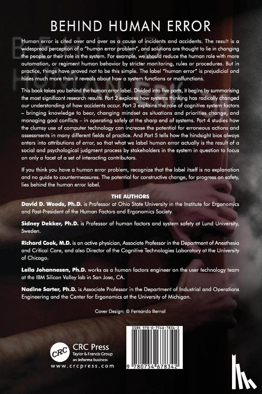 Woods, David, Dekker, Sidney, Cook, Richard, Johannesen, Leila - Behind Human Error