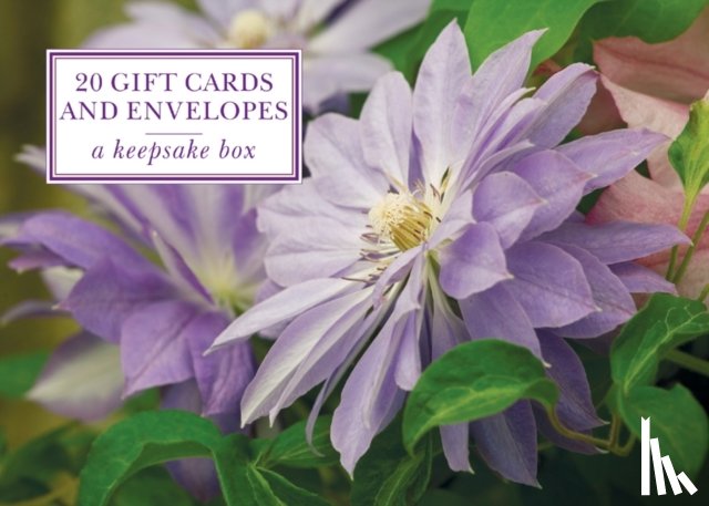 Peony Press - Tin Box of 20 Gift Cards and Envelopes: Clematis