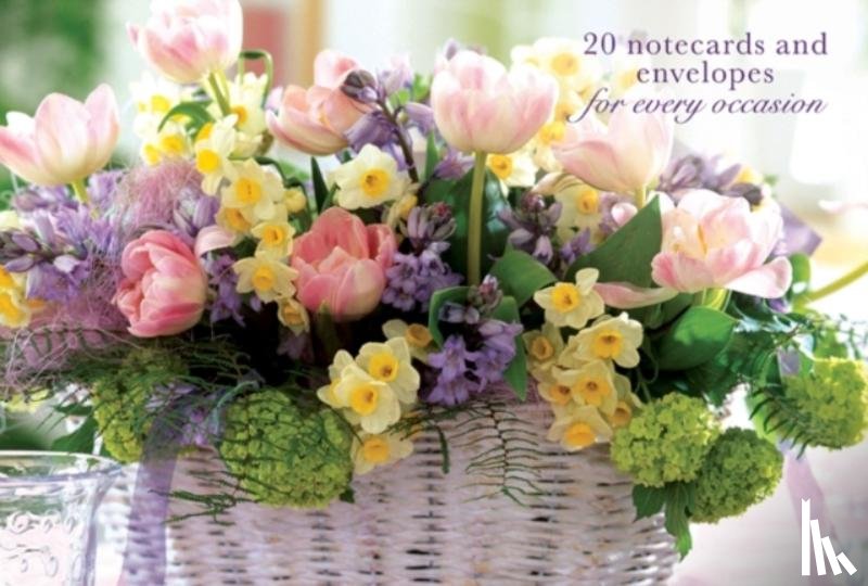 Peony Press - Card Box of 20 Notecards and Envelopes: Pink Tulip