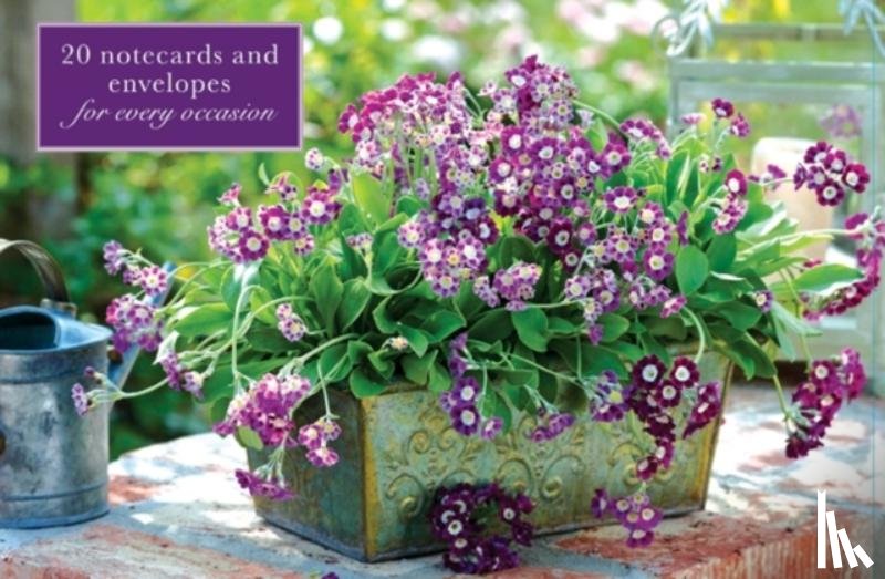 Peony Press - Card Box of 20 Notecards and Envelopes: Primula