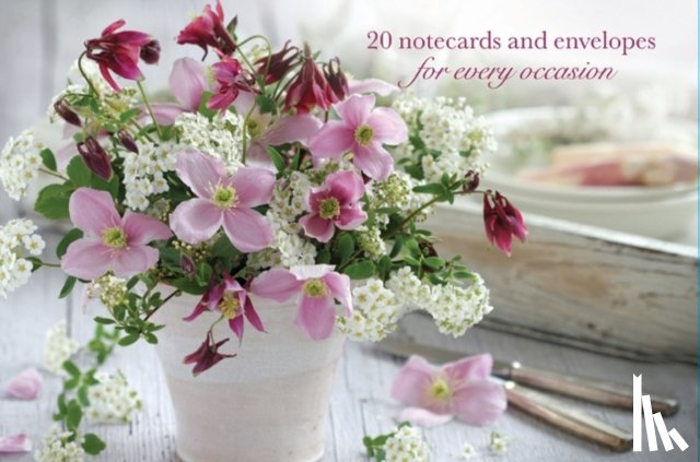 Peony Press - Card Box of 20 Notecards and Envelopes: Clematis