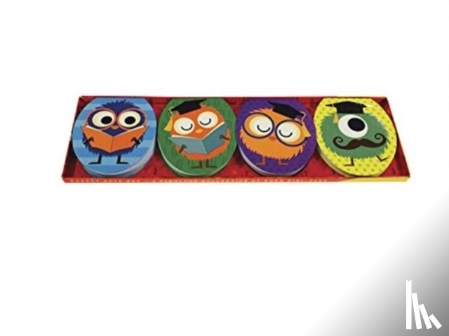 Press Peony - Pocket Note Set of 4 Mini Pads: School Monsters