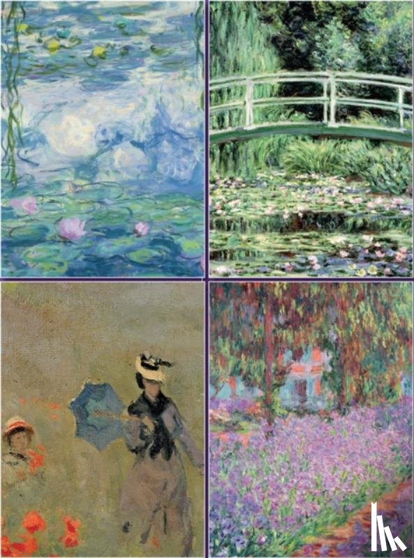  - Set of Four Magnetic Notepads: Monet