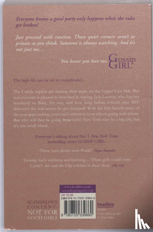 Ziegesar, Cecily Von - Gossip Girl The Carlyles: You Just Can't Get Enough
