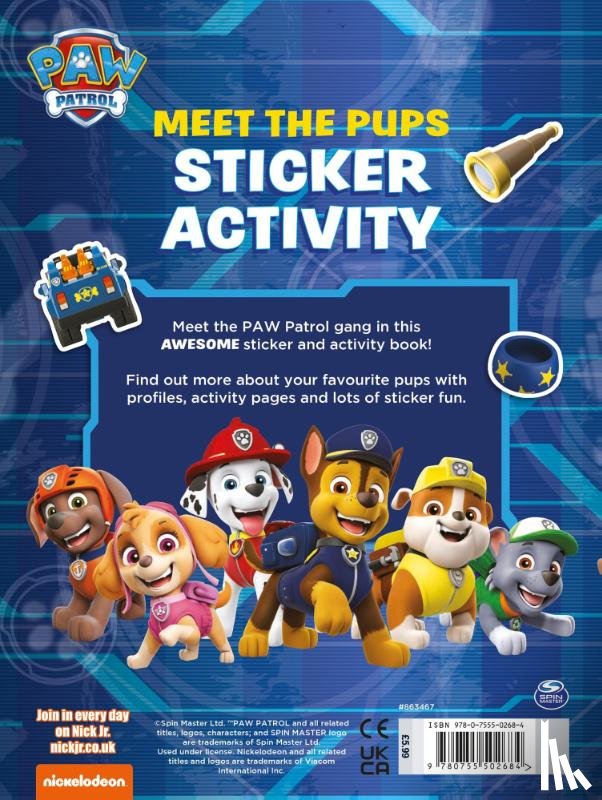 Paw Patrol - Paw Patrol: Meet the Pups Sticker Activity