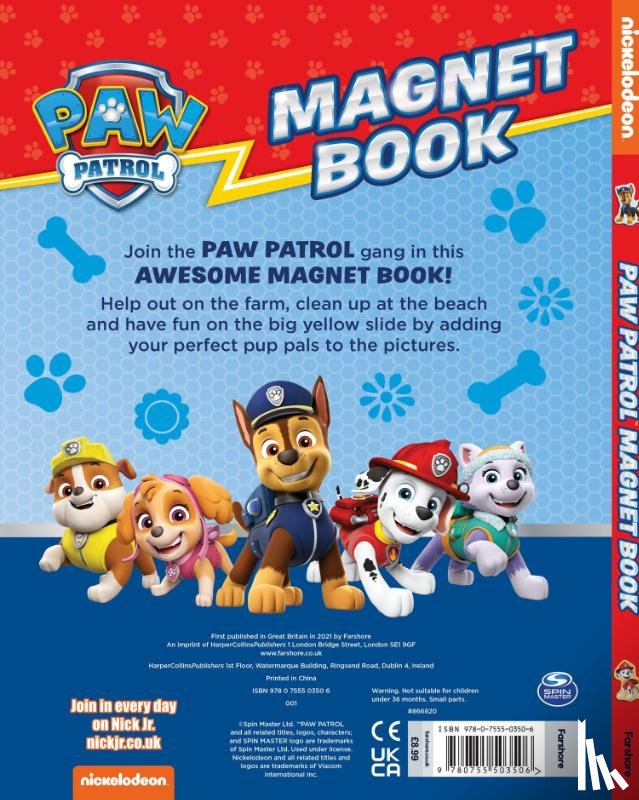 Paw Patrol - Paw Patrol Magnet Book