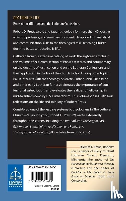 Preus, Robert D - Doctrine Is Life