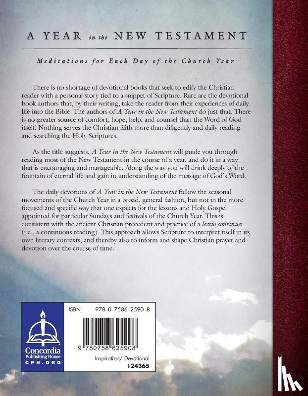 Concordia Publishing House - A Year in the New Testament: Meditations for Each Day of the Church Year