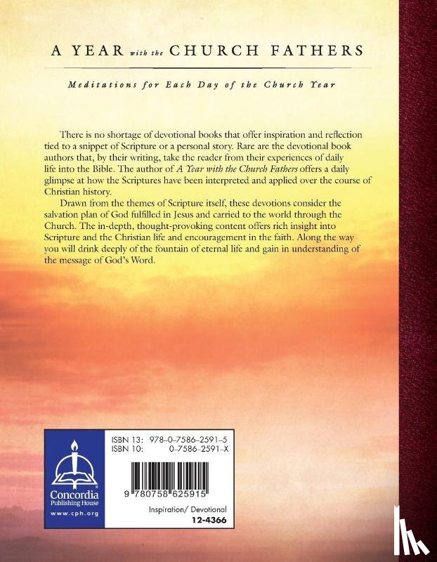 Concordia Publishing House - A Year with the Church Fathers: Meditations for Each Day of the Church Year