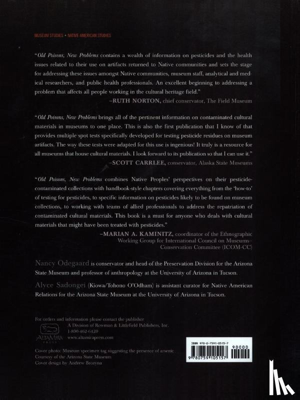 Odegaard, Nancy, Sadongei, Alyce, Associates, and - Old Poisons, New Problems